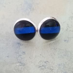 Blue Line earrings